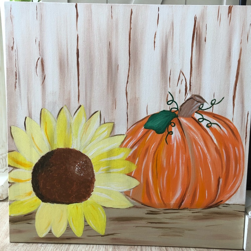 Fall acrylic canvas